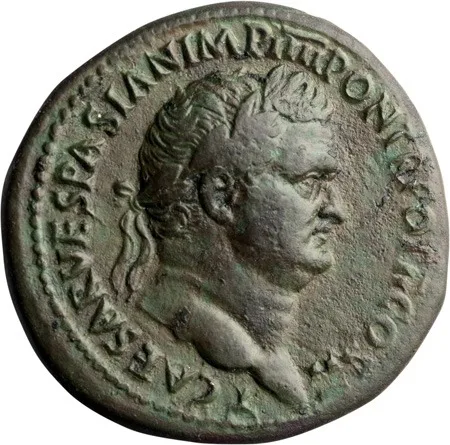 Titus as Caesar. Sestertius