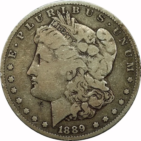 Morgan Dollar, 1889-CC, $1, VG-8 , PCGS