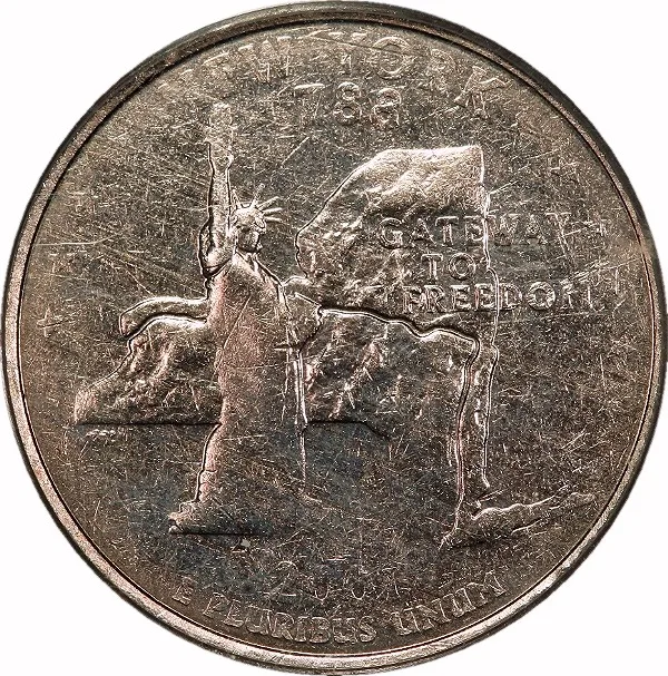 Washington 25¢, 2001-D, Die Adjustment Strike. Weak Reeding, 25¢, MS60 , PCGS