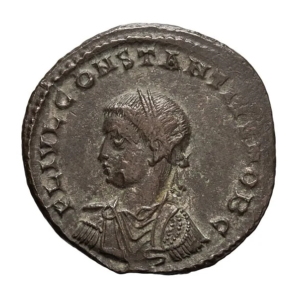 Constantius II as Caesar. Follis