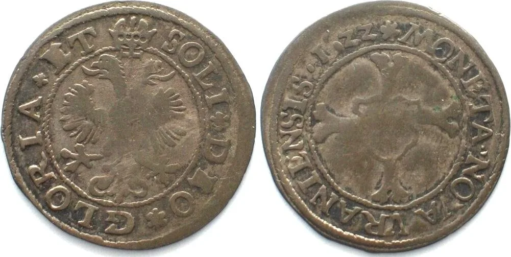 1622 Swiss URI Batzen 1622 with ET after GLORIA billon VF SCARCE! VF