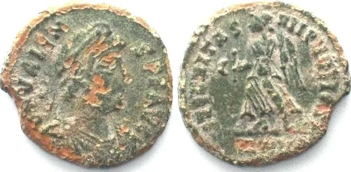 364-378 VALENS (364-378 AD). AE Nummus, SECVRITAS REIPVBLICAE VF-EF