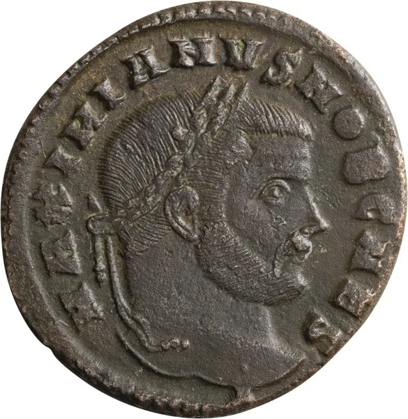 Galerius as Caesar. Follis