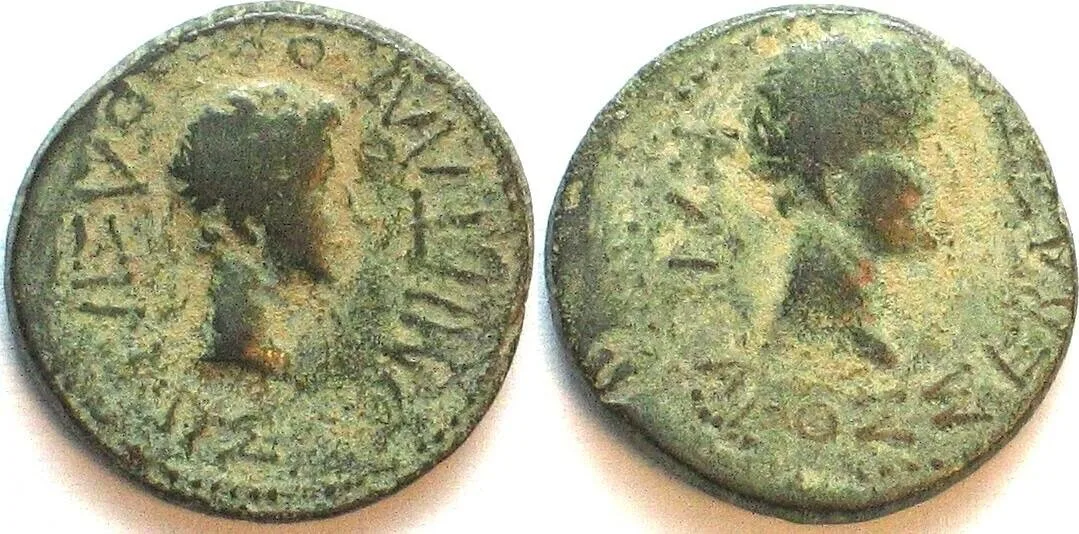 -11/12 KINGS of THRACE. Rhoemetalces I, 11 BC - 12 AD, AE 19mm, under Augustus, VF