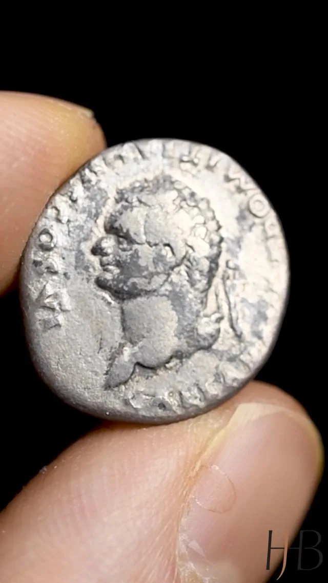 Domitian as Caesar. Denarius