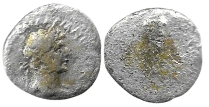 Hadrian AR Hemidrachm. Cappadocia, Caesarea. Club of Herakles