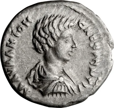 Caracalla as Caesar. Denarius
