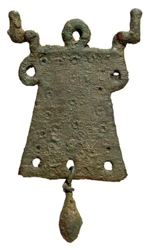 Apulian Bronze Axe Form Pendant