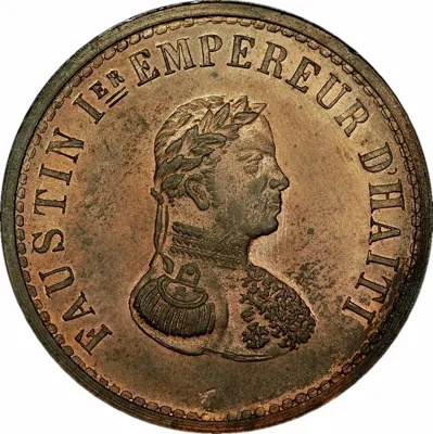 Haiti, Pattern, 1850, 6 Centimes, UNC