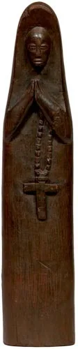 West African Sculpture of a Missionary Nun