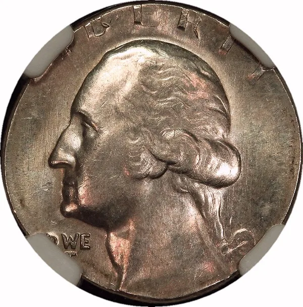 Washington 25¢, ND, Struck on 10 C Planchet, 25¢, MS63 , NGC