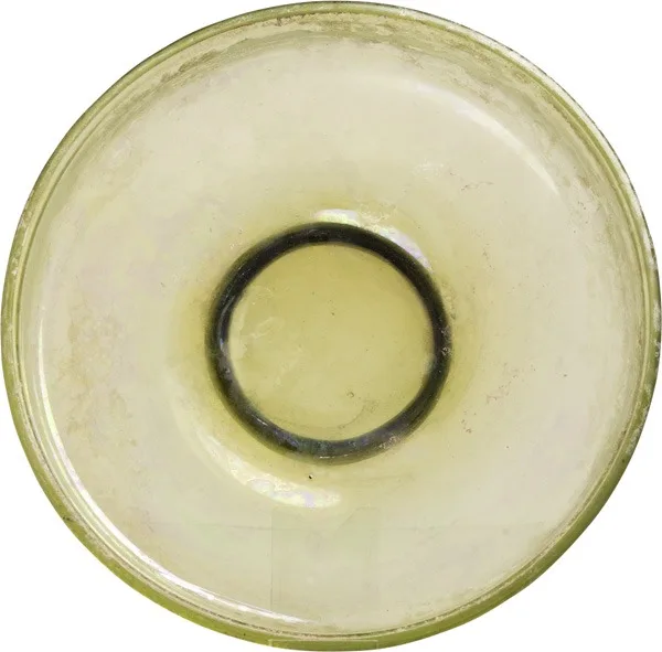 Roman Green Glass Plate