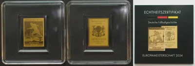 2024 CHAD 3000 Francs 2024, Europe Cup 2024, GERMAN SOCCER HISTORY, Gold 1/500 oz BU
