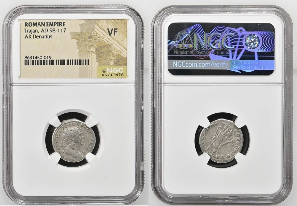 Denarius 98-117 AD Trajan VF