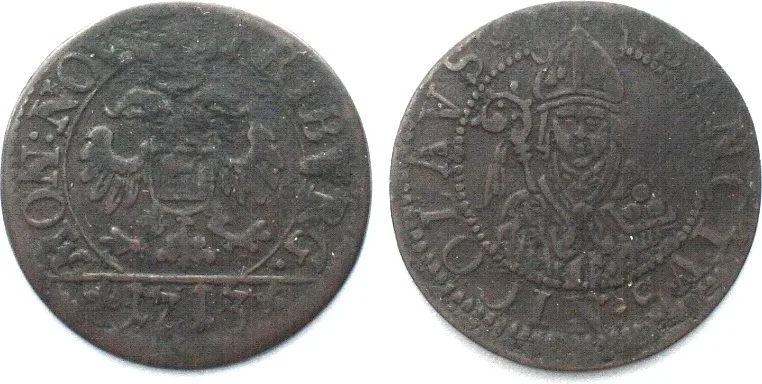 1713 Swiss Cantons FREIBURG Schilling 1713 billon VF