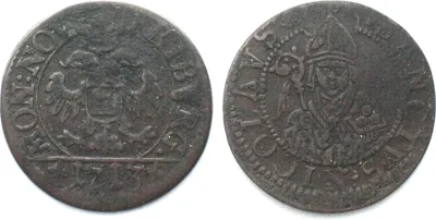 1713 Swiss Cantons FREIBURG Schilling 1713 billon VF