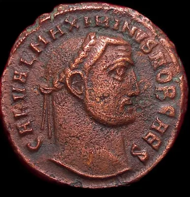 Maximinus II Daia — Follis, GENIO CAESARIS, Alexandria