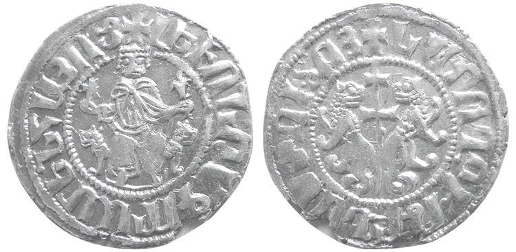 ARMENIA, Cilician Armenia. Levon I, AD 1199-1219. AR Tram (3.02 gm; 24 mm). Sis mint