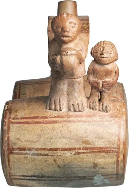 Moche Double Barrel Stirrup Spout Vessel
