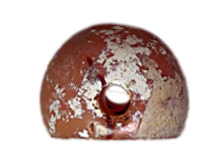 Sassanian Calcified Carnelian Stamp Seal with a Figure of a Bull