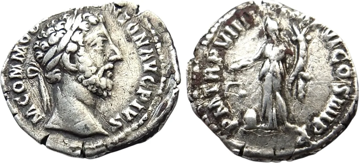Roman Imperial. Commodus, AD 177-192. AR Denarius (2.69 g), Rome