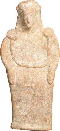 Greek Terracotta Female Votive Figure