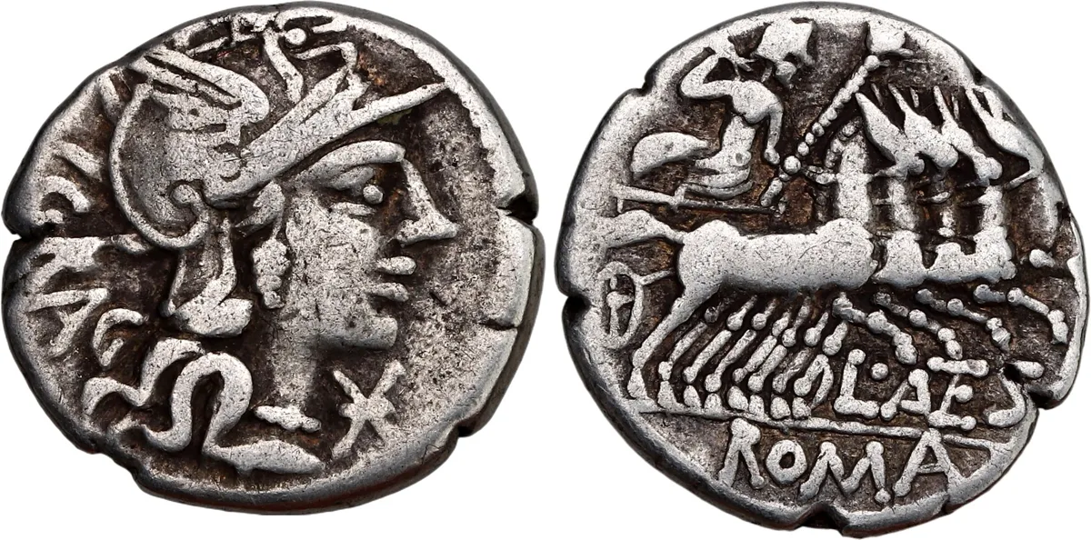 L. Antestius Gragulus AR Denarius. Rome, 136 BC.