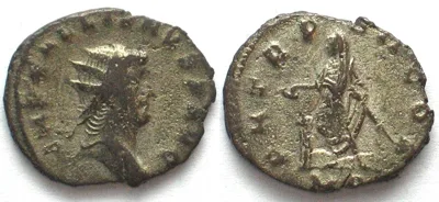 260-268 GALLIENUS (253-268 AD). AR Antoninianus, 260-268, MD, Milan mint XF