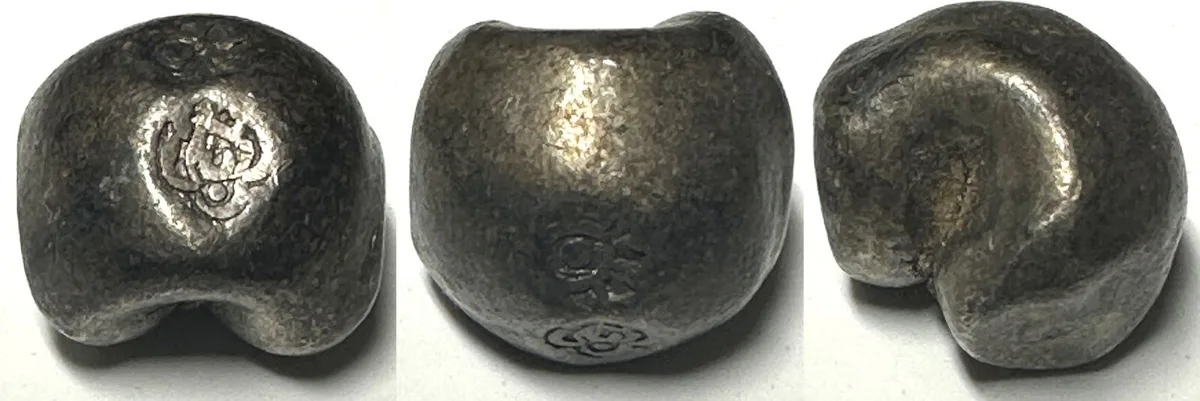 1782-1809 THAILAND 1 Baht, RAMA I (1782-1809), Unalom, Pot Duang Bullet Coin, silver, VF+