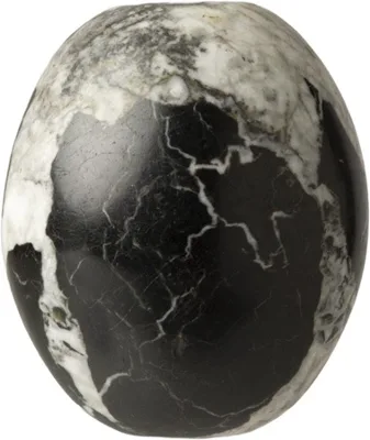 Egyptian Predynastic Votive Piriform Black Breccia Macehead