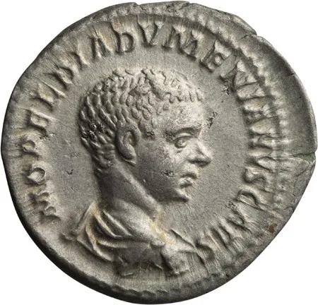 Diadumenian as Caesar. Denarius