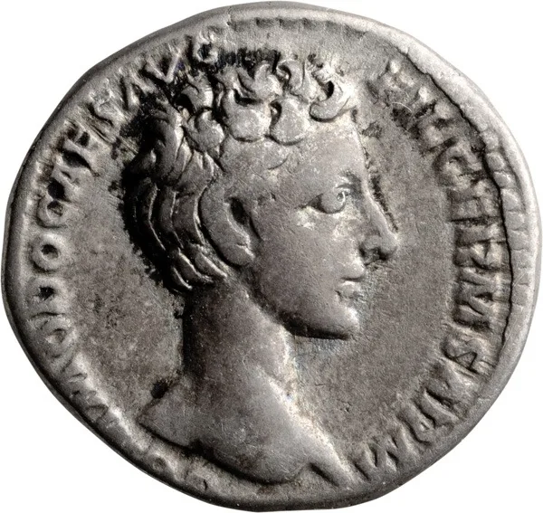 Commodus as Caesar. Denarius