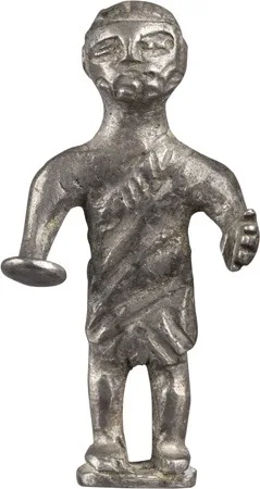 Roman Gallo-Roman Silver Votive Figure