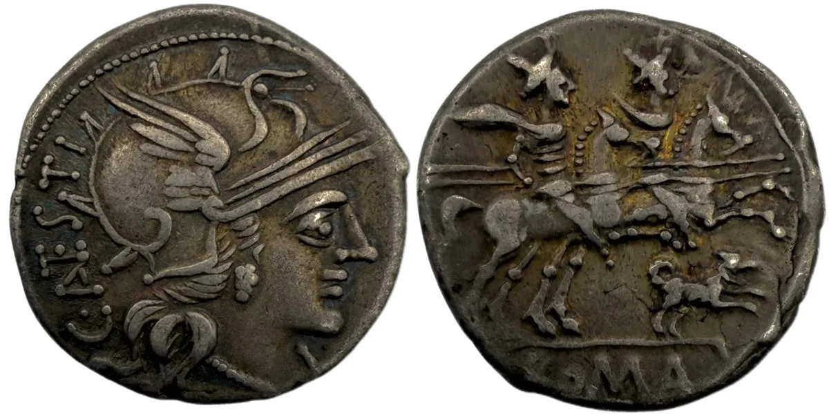 C. Antesti, Denarius - Charming Dog