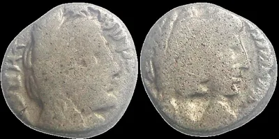 Nabatean, Aretas IV with Shaqilat 9 BC-AD 40 (Struck 17- 40 AD) AR 14.3mm, 3.67gm Sela'-Drachm, Petra mint. “Time of Jesus”