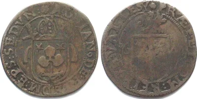 1644 Swiss SITTEN Batzen 1644 ADRIAN III v. RIEDMATTEN billon VF