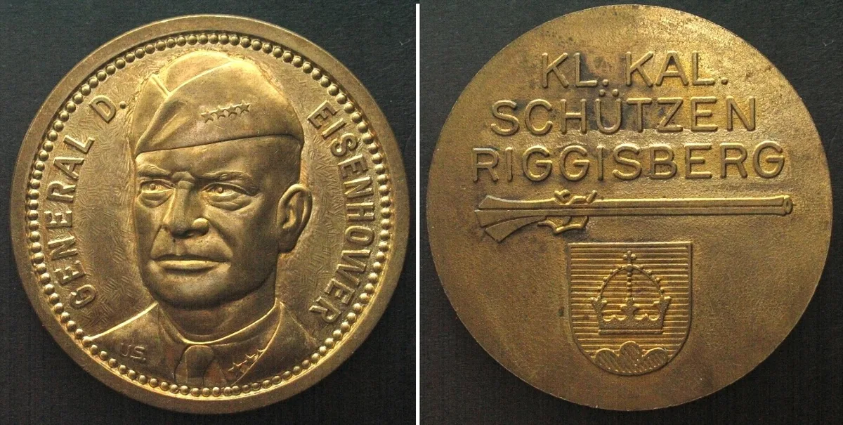 1960 Bern RIGGISBERG Small Caliber Shooting ND (ca. 1960) GENERAL D. EISENHOWER UNC