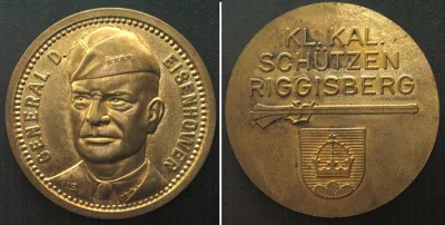 1960 Bern RIGGISBERG Small Caliber Shooting ND (ca. 1960) GENERAL D. EISENHOWER UNC