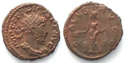 270-273 TETRICUS I. AE Antoninianus 270-273, SALVS AVGG, Trier mint, XF EF