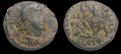 Constantius II (Struck 351–355 AD) AE 15.5mm 2.82gm follis of Alexandria