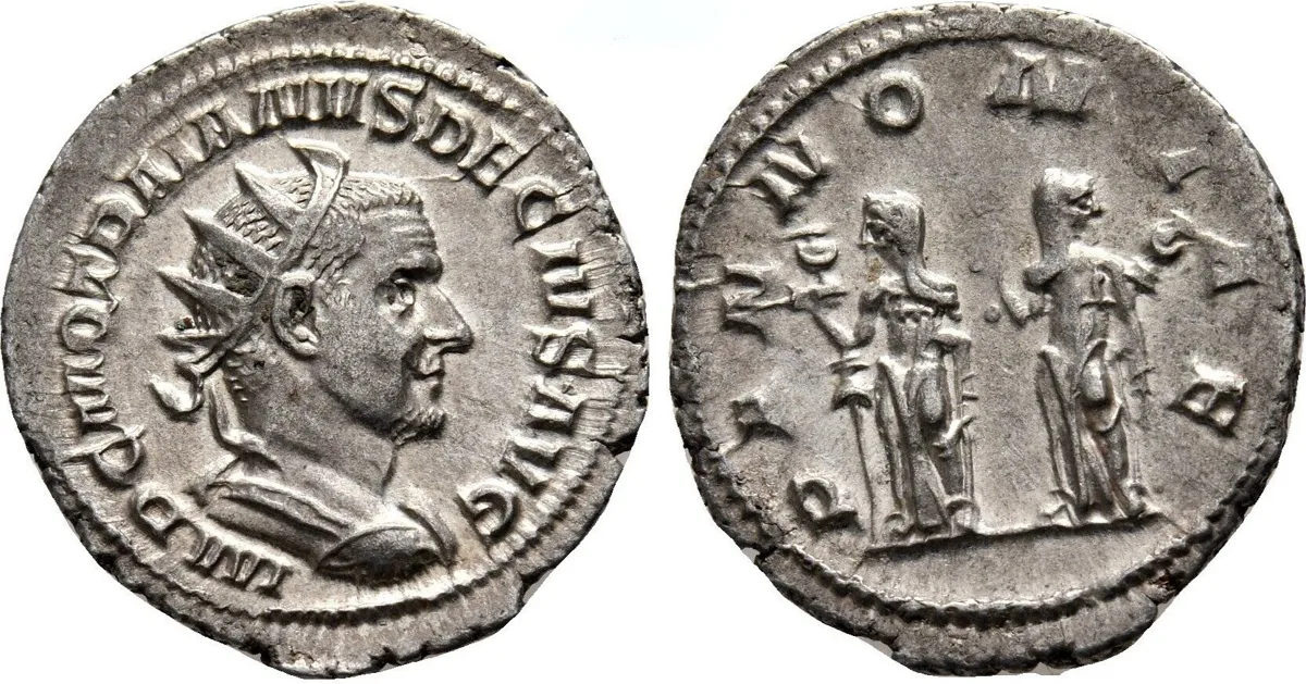 Trajan Decius, 249-251. Antoninianus (Silver, 22.38 mm, 3.01 g), Rome, 250.