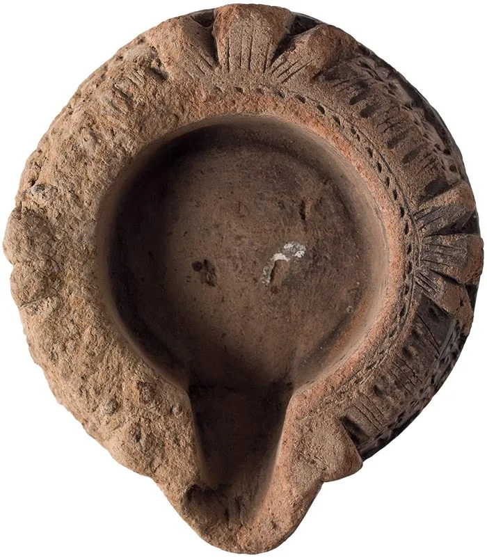 Indian Kushan Terracotta Lamp