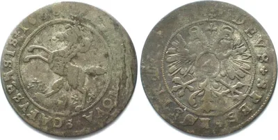 1658 Swiss Cantons SCHAFFHAUSEN. Batzen (4 Kreuzer) 1658 billon SCARCE! VF
