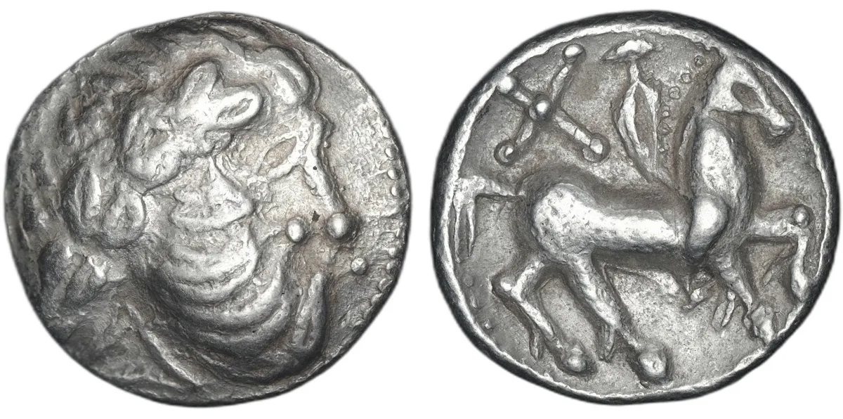 CELTIC, Middle Danube. Uncertain tribe. 2nd century BC. Tetradrachm