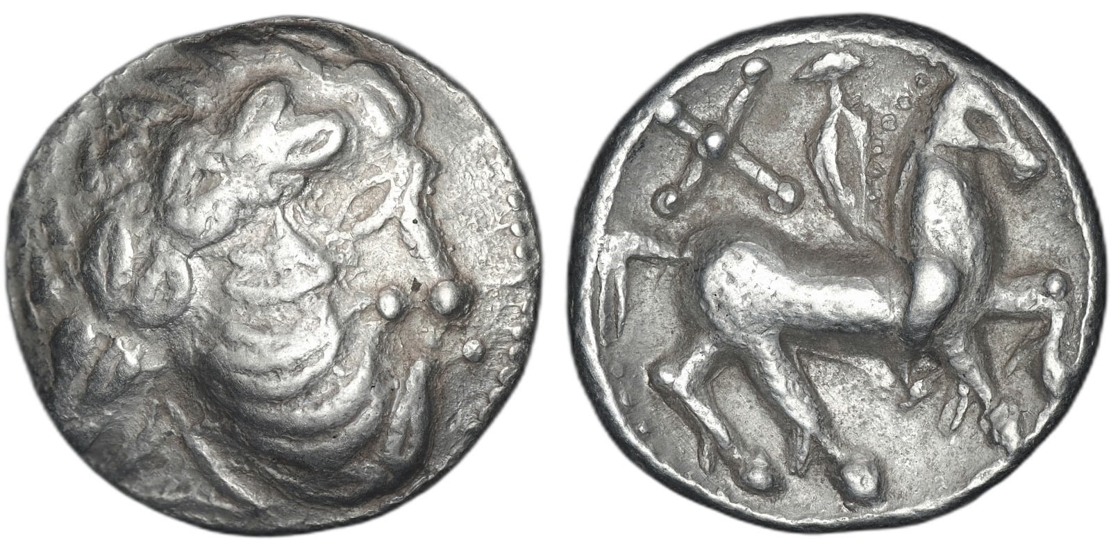CELTIC, Middle Danube. Uncertain tribe. 2nd century BC. Tetradrachm