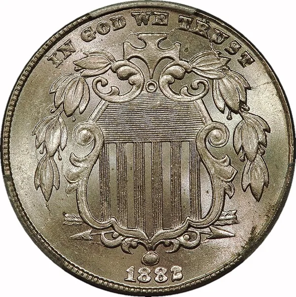 Shield Nickel, 1882, 5¢, MS65 , PCGS