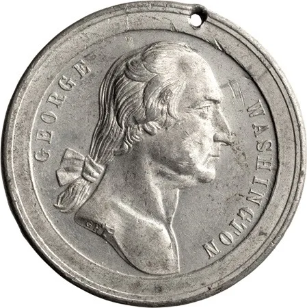 Exonumia, 1889, Medal , AU (Pierced)