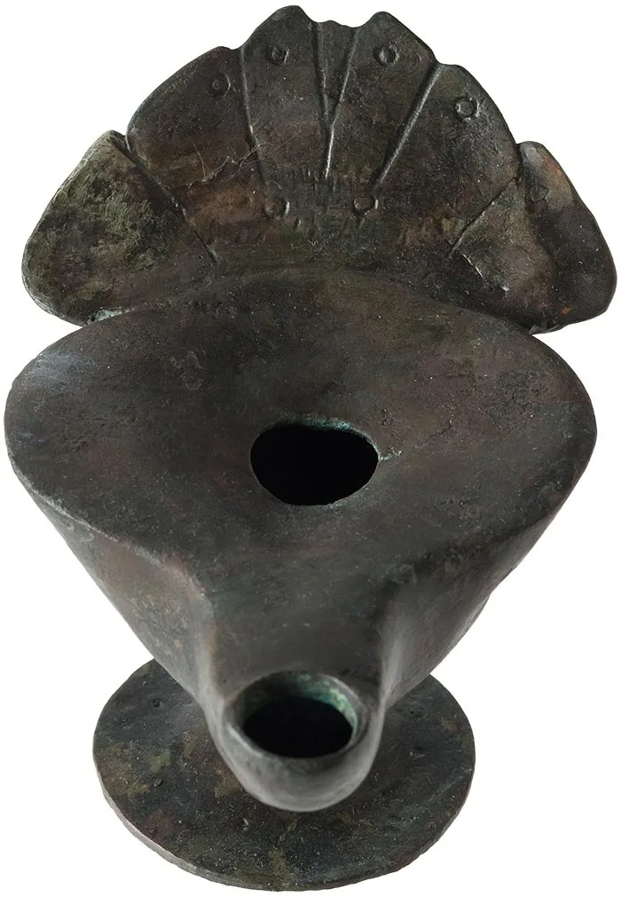 Late Roman, Early Byzantine Bronze Oil Lamp