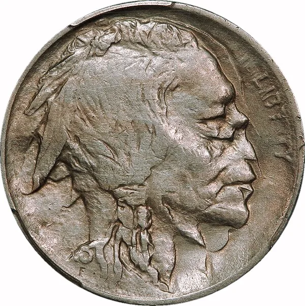 Buffalo Nickel, 1913-1938, Double Struck, 5¢ , AU Details (Cleaned)