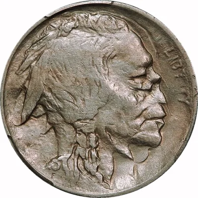 Buffalo Nickel, 1913-1938, Double Struck, 5¢ , AU Details (Cleaned)